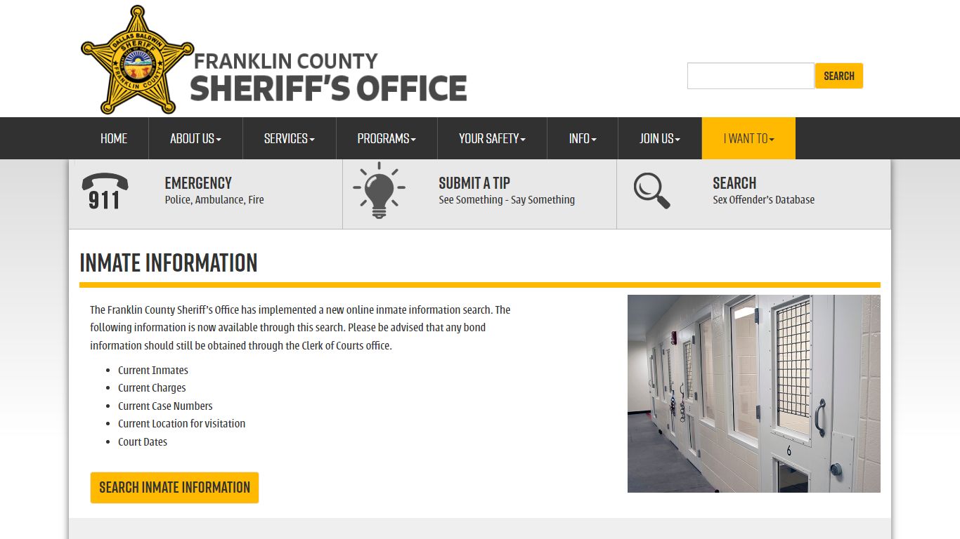 Inmate Information - Franklin County, Ohio
